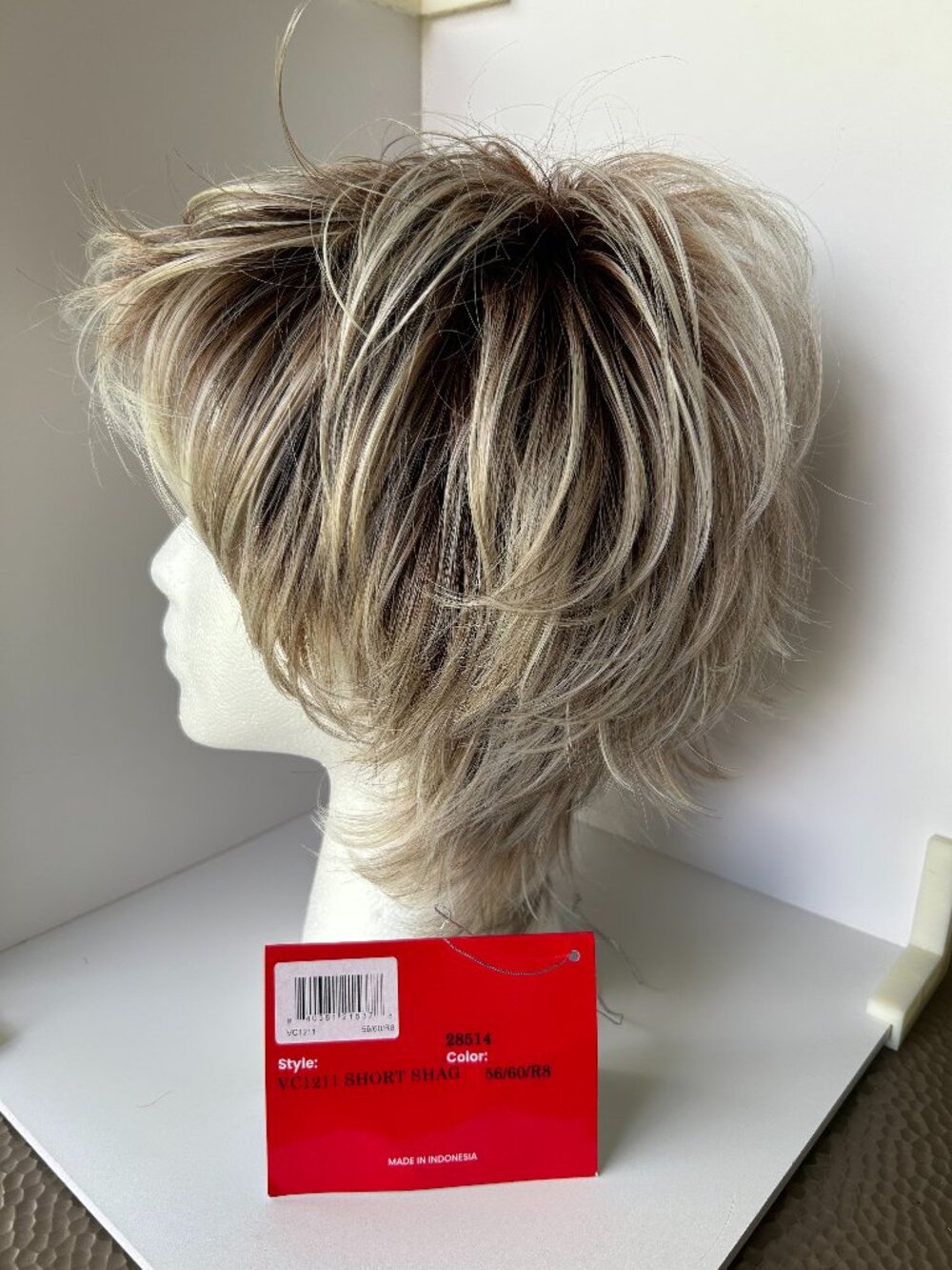 SHORT SHAG by TressAllure in Whisper Frost, HF, Avg Basic Cap, NWT